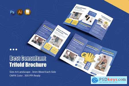 Best Consultant Cleaning Trifold Brochure