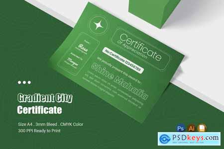 Gradient City Certificate