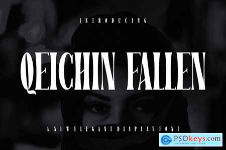 Qeichin Fallen - Font