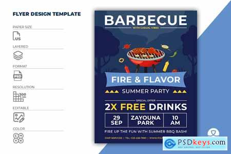 Barbecue Party Flyer Template