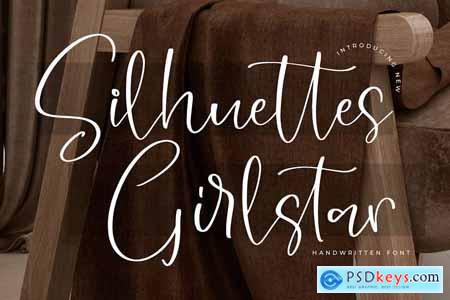 Silhuettes Girlstar Modern Handwritten Font