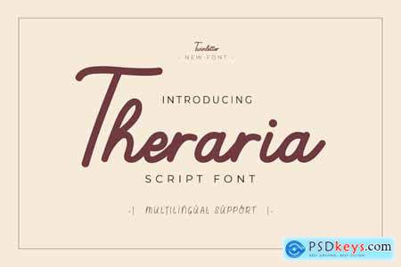 Theraria - Script Monoline Font