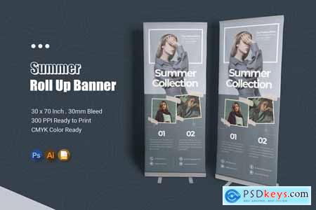 Summer Collection Roll Up Banner
