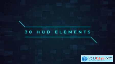 30 HUD Elements Premiere Pro 50949741