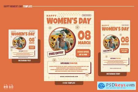 Happy Women's Day Template SAMMQDD