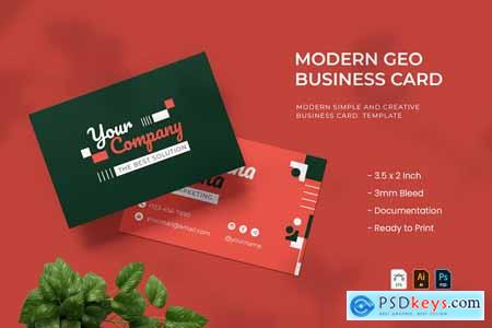 Modern Geo - Business Card