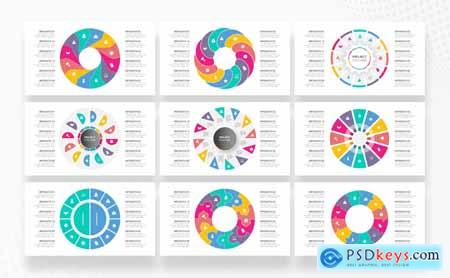 12 Steps Cycle Infographics PowerPoint Template