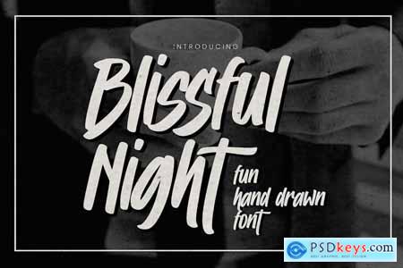 Blissing Night - Fun Hand Drawn Font