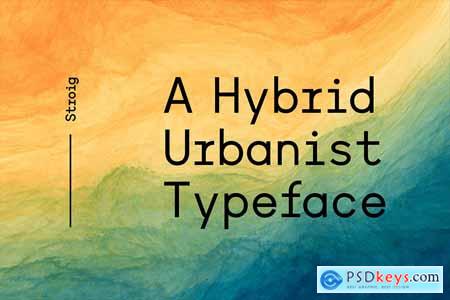 Stroig - Hybrid Urbanist Font Family