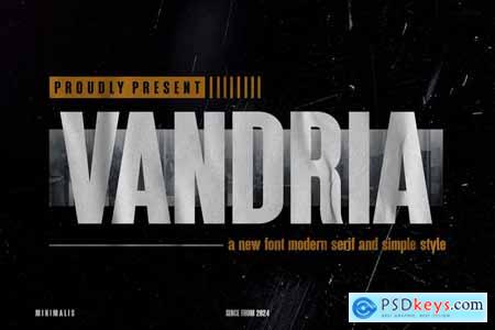 VANDRIA - Modern Condensed Sans Serif