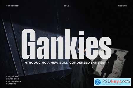 Gankies - Bold Condensed Sans Serif