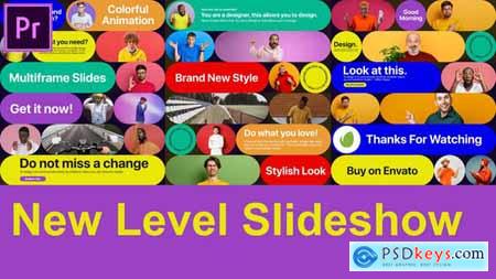 New Level Slideshow Colorful Gallery Opener MOGRT for Premier Pro 51128976
