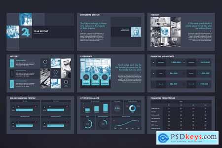 2024 Year Report Powerpoint Presentation Template