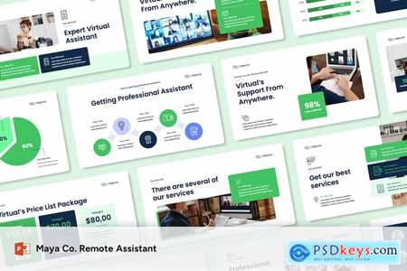 Maya.co Remote Assistant - Powerpoint Templates