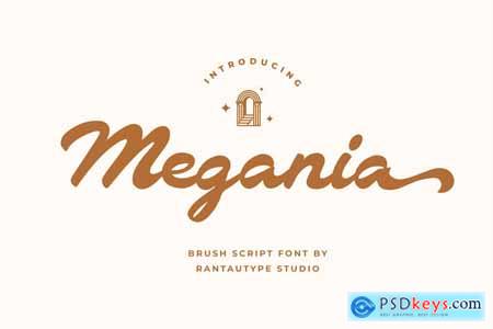 Megania Brush Script Font