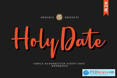 Holy Date - Elegant Handwritten Font