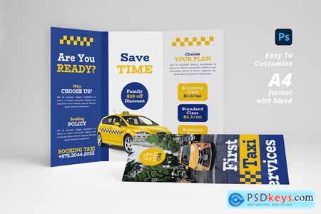 Taxi Services Trifold Brochure