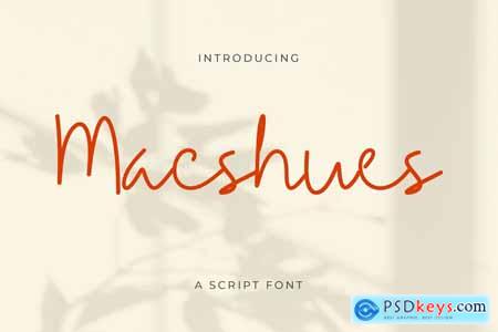 Macshues Minimalist Script Font