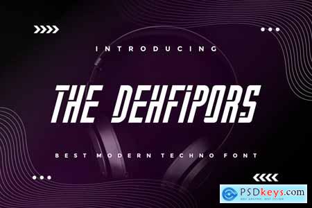 The Dehfipors - Modern Techno Font