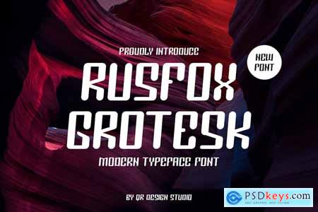 Rusfox Grotesk - Modern & Tall Font