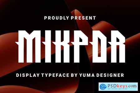 Mikpor Display Font
