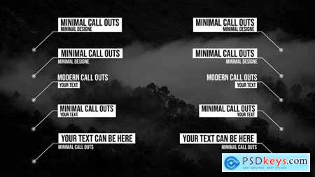 Minimal Call Outs Titles After Effects 50674275