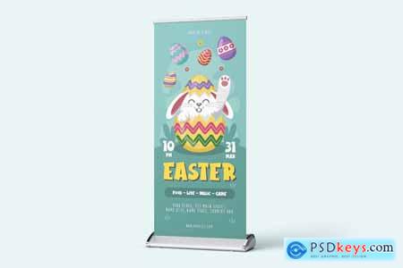 Happy Easter Roll Up Banner