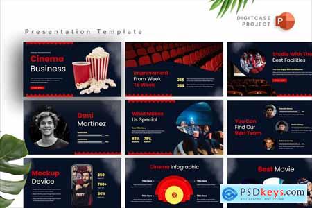 Cinema Business PowerPoint Template