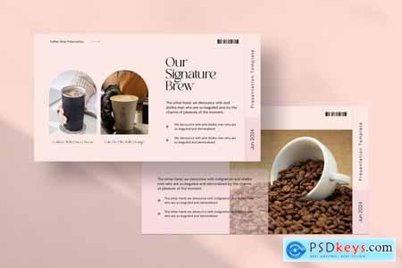 Brocelle Coffee PowerPoint Presentation Template
