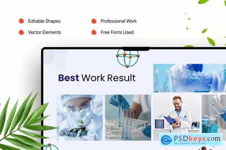 Simple Science Company PowerPoint Template