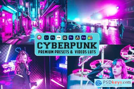 Cyberpunk Luts Video & Presets Mobile Desktop