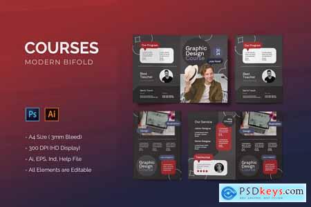 Courses - Bifold Brochure