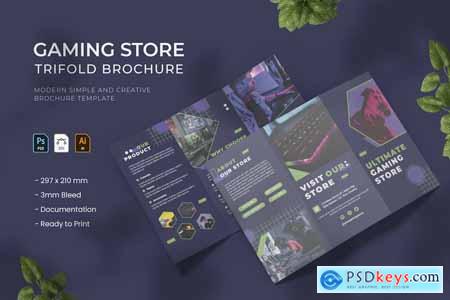 Gaming Store - Trifold Brochure
