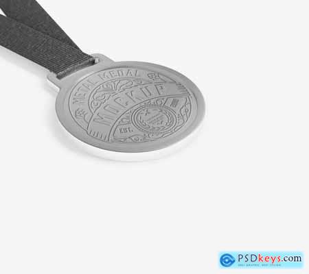Metallic Medal Mockup