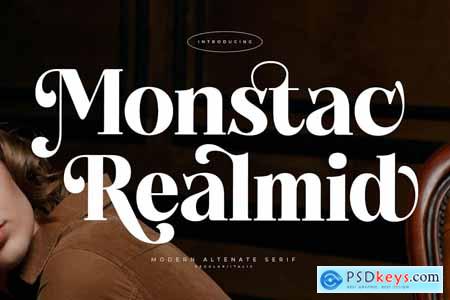 Monstac Realmid Modern Serif Font