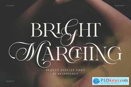 Bright Marching - Beauty Display Font
