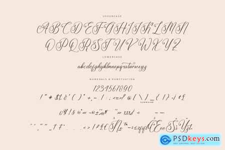 Mangithera Bountifulie Modern Script Font