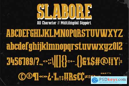 Slabore - Modern Slab Serif Font