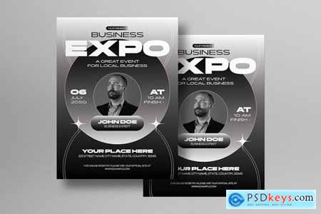 Black Geometric Business Expo