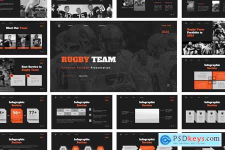 Rugby - American Football Powerpoint Templates