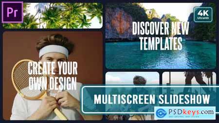 Slideshow Multiscreen Opener Split Screen Mood MOGRT for Premier Pro 51184627