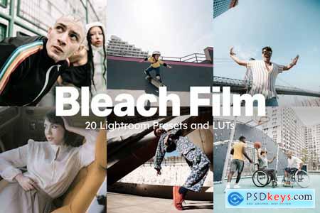 20 Bleach Film Lightroom Presets and LUTs