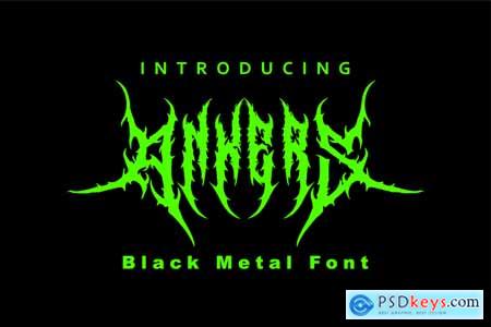 Ankers - Black Metal Font