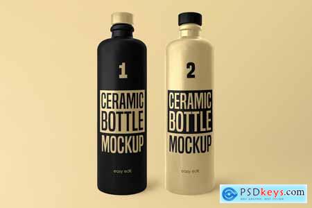 Ceramic Bottle Mockup
