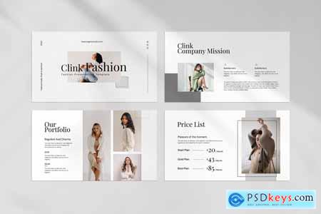 Clink Fashion PowerPoint Presentation Template