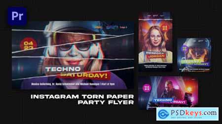 Instagram Torn Paper Party Flyer Premiere Pro 51233628