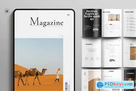 Desert Simple Magazine Template