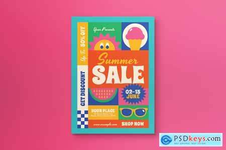 Colorful Summer Sale Flyer
