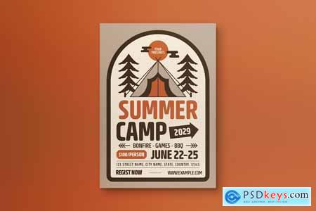 Brown Summer Camp Flyer