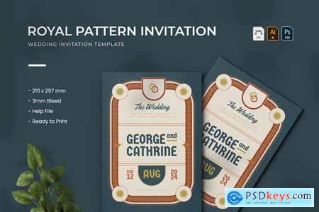 Royal Pattern - Wedding Invitation